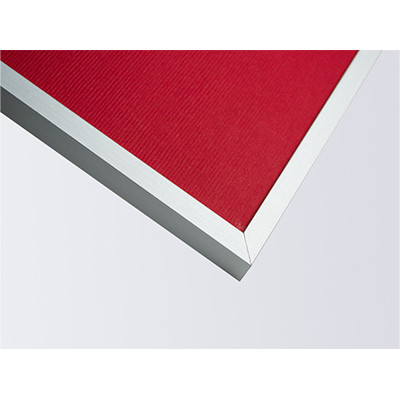 Рамка 113, цвет - серебро матовое, алюминий, прямоугольный 7 мм