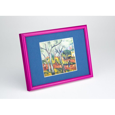 Frame 152, aluminum, color - violet glossy, baguette semicircular 11 mm