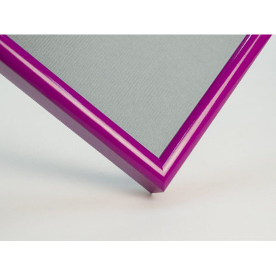 Frame 152, aluminum, color - violet glossy, baguette semicircular 11 mm