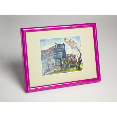 Frame 152, aluminum, color - violet glossy, baguette semicircular 11 mm