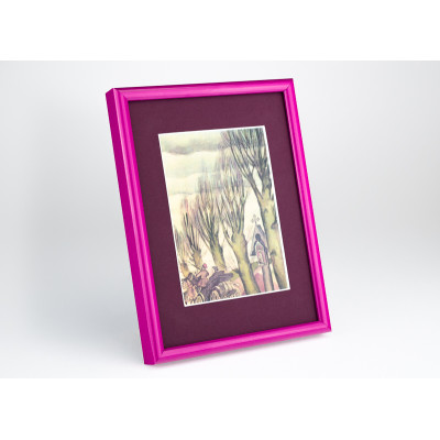 Frame 152, aluminum, color - violet glossy, baguette semicircular 11 mm