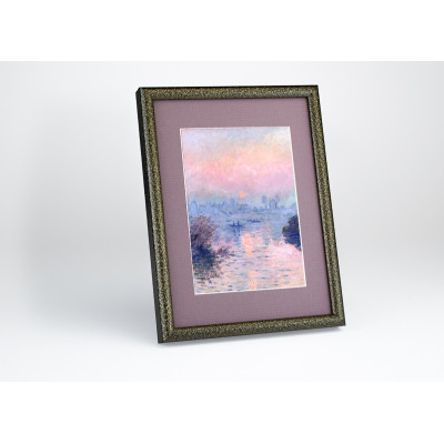Frame 158, aluminum, color - leopard, glaze, baguette semicircular 11 mm