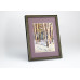 Frame 158, aluminum, color - leopard, glaze, baguette semicircular 11 mm