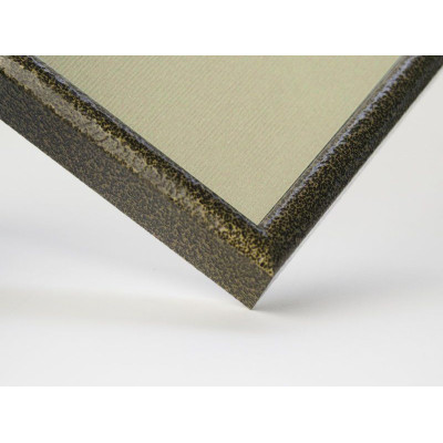 Frame 158, aluminum, color - leopard, glaze, baguette semicircular 11 mm