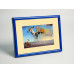 Frame 160, aluminum, color - glossy blue, baguette semicircular 11 mm