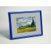 Frame 160, aluminum, color - glossy blue, baguette semicircular 11 mm