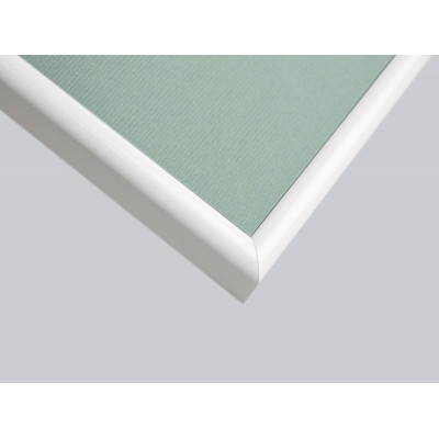 Frame 242, aluminium, color - matt white, semicircular baguette 11 mm Frame 242, aluminium, color - matt white, semicircular baguette 11 mm