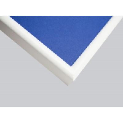 Frame 242, aluminium, color - matt white, semicircular baguette 11 mm