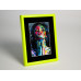 Frame 333, aluminum, color - neon yellow-light green glossy, semicircular baguette 11 mm