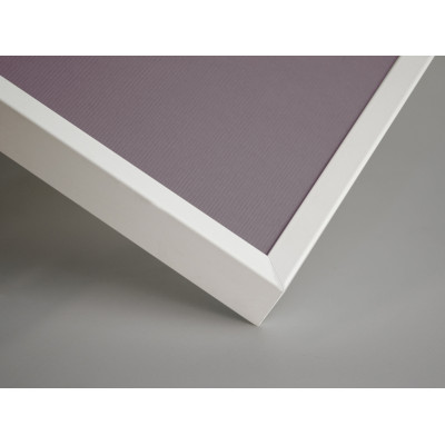 Frame 391, color - white, aluminium, rectangular 7 mm