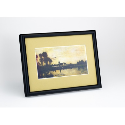 Custom frame size, aluminum, color - matt black, baguette 830 semicircular 11 mm